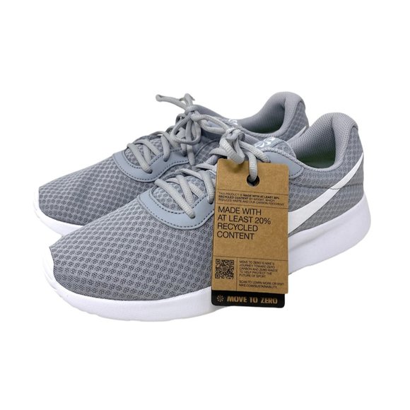 💖MEGA SALE💖Nike WOMEN Running Shoe DJ6257 003 Tanjun Wolf Grey White  Canvas - Picture 3 of 9